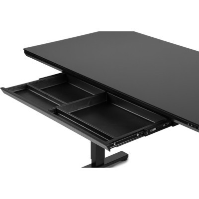 Комп&#039;ютерний стіл Barsky StandUp black glass 1200*600 (BST-11new)