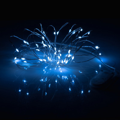 Гірлянда YES! Fun Нитка на мідному дроті 40 LED Холодно-біла 4 м Статична на Батарейках (975028)
