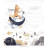 Зошит Школярик Precious moments 12 аркушів коса лінія (012-3506C)