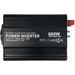 Автомобільний інвертор Bottari DC 12V - AC 230V 600W (54655-IS)