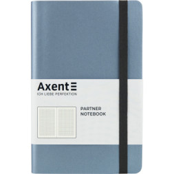 Блокнот Axent Partner Soft, 125х195, 96арк, кліт, срібно-синій (8206-14-A)
