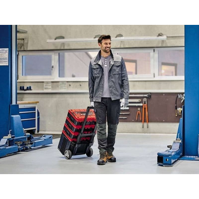 Ящик для інструментів Einhell E-Case L з колесами, до 120кг, колеса 15см (4540014)