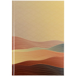 Книга записна Axent Waves А4, 96 аркушів, клітинка, бронзова (8422-563-A)