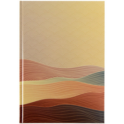 Книга записна Axent Waves А4, 96 аркушів, клітинка, бронзова (8422-563-A)
