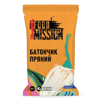 Батончик Food Mission Пряний 40 г (fm.30184)