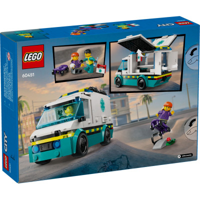 Конструктор LEGO City Швидка допомога (60451)