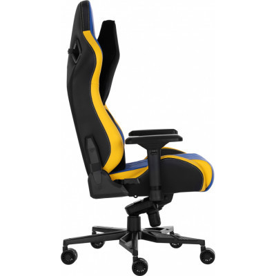 Крісло ігрове GT Racer X-0724 Blue/Yellow