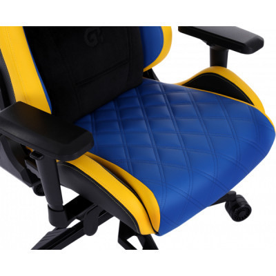Крісло ігрове GT Racer X-0724 Blue/Yellow