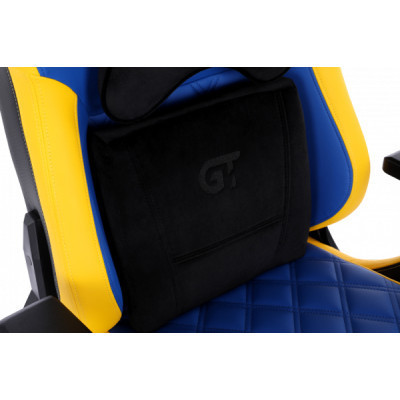 Крісло ігрове GT Racer X-0724 Blue/Yellow