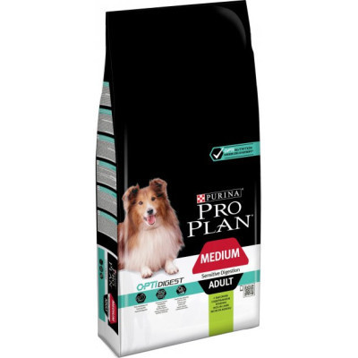 Сухий корм для собак Purina Pro Plan Medium з чутливим травленням (ягня) 18 кг (7613035219281)