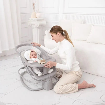 Крісло-гойдалка Mastela Заколисуючий центр-шезлонг 4 в 1 beige (Mastela 8114)