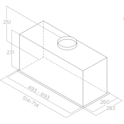 Витяжка кухонна Elica CT23 BL MAT/A/52