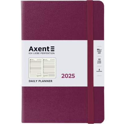Тижневик Axent датований 2025 Partner Strong 145х210 мм, винний (8819-25-46-A)