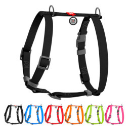 Шлея для собак WAUDOG Waterproof Н-подібна анатомічна L чорна (32631)