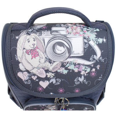 Портфель Bagland з ліхтариками Успіх 12 л. сірий 210к (00551703) (80213835)