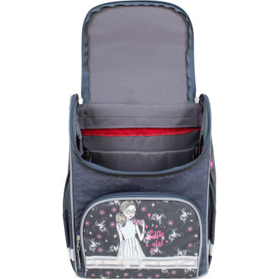Портфель Bagland з ліхтариками Успіх 12 л. сірий 210к (00551703) (80213835)