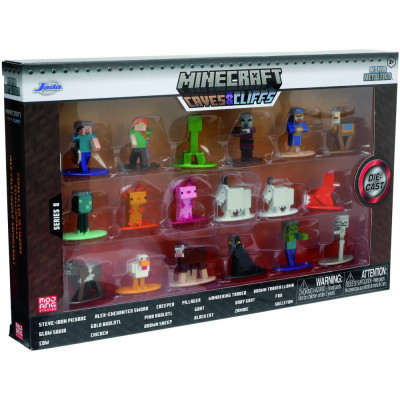 Фігурка Jada Набір колекційних металевих Майнкрафт-8, 4 см (253265008)