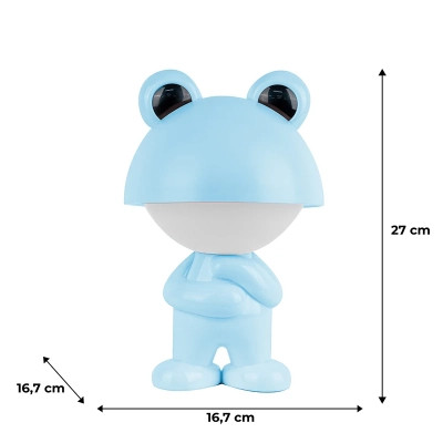 Нічник Kite Світильник LED з акумулятором Dreamy Froggy, блакитний (K25-315-3-3)