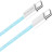 Дата кабель USB-C to USB-C 1.0m 60W 3.0А blue ColorWay (CW-CBPDCC061-BL)