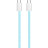 Дата кабель USB-C to USB-C 1.0m 60W 3.0А blue ColorWay (CW-CBPDCC061-BL)