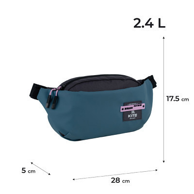 Сумка-бананка Kite Education teens блакитна (K24-2771-2)
