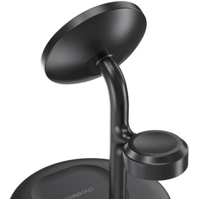 Зарядний пристрій Choetech 15W 3-in-1 Magnetic Wireless Fast Charger black (T585-F-101-CCBK)
