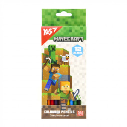 Олівці кольорові Yes Minecraft 12 кольорів (290760)