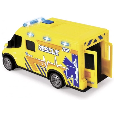 Ігровий набір Dickie Toys Автомобіль Швидка допомога з ношами, зі звук. та світл. ефект., 1:32 18 см (3713014)