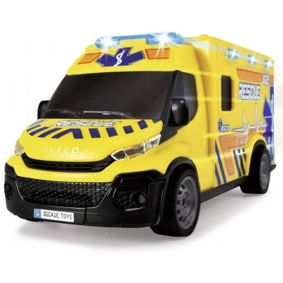 Ігровий набір Dickie Toys Автомобіль Швидка допомога з ношами, зі звук. та світл. ефект., 1:32 18 см (3713014)