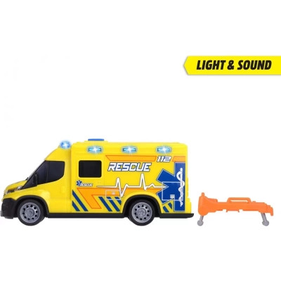 Ігровий набір Dickie Toys Автомобіль Швидка допомога з ношами, зі звук. та світл. ефект., 1:32 18 см (3713014)