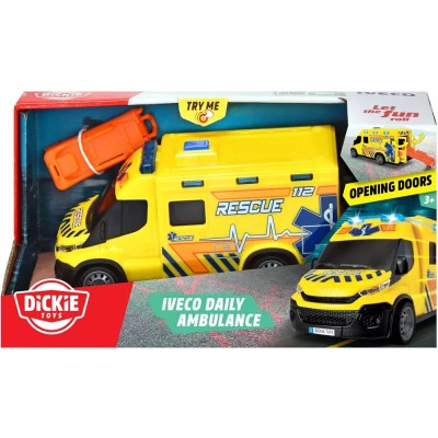 Ігровий набір Dickie Toys Автомобіль Швидка допомога з ношами, зі звук. та світл. ефект., 1:32 18 см (3713014)