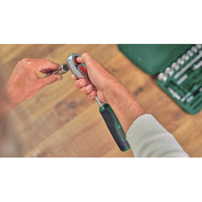 Набір інструментів Bosch з бітами та тріскачками, 1/2&quot;, 25 шт. (1.600.A02.Z9G)