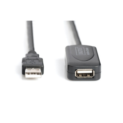 Дата кабель USB 2.0 AM/AF 20.0 m active Digitus (DA-73102)