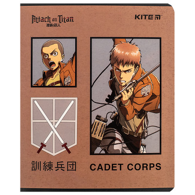 Зошит Kite Attack on Titan, 24 аркуші, лінія (AT24-239)