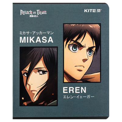 Зошит Kite Attack on Titan, 24 аркуші, лінія (AT24-239)