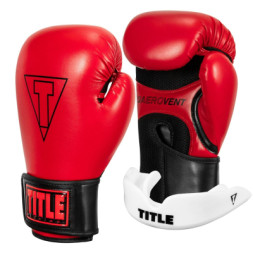 Боксерські рукавички Title Boxing Vegan Gloves Red/Black 8 oz (VGFBG 8 oz RD/BK)