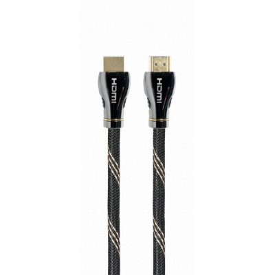 Кабель мультимедійний HDMI to HDMI 1.0m V.2.1 Premium Cablexpert (CCBP-HDMI8K-1M)