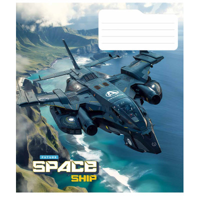 Зошит Школярик Space ship 36 аркушів лінія (036-3435L)