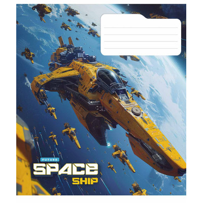 Зошит Школярик Space ship 36 аркушів лінія (036-3435L)