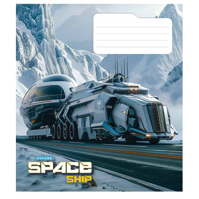 Зошит Школярик Space ship 36 аркушів лінія (036-3435L)