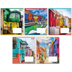 Зошит 1 вересня 1В Life in colors 48 аркушів клітинка (767361)
