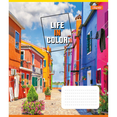 Зошит 1 вересня 1В Life in colors 48 аркушів клітинка (767361)