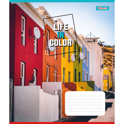 Зошит 1 вересня 1В Life in colors 48 аркушів клітинка (767361)