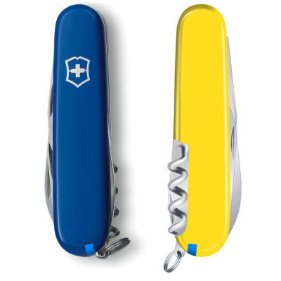 Ніж Victorinox Camper Ukraine 91 мм Синьо-жовтий (1.3613.2.8)