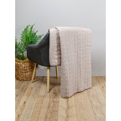 Покривало Home Line стьобане (темно-бежевий) 160х210 (182153)