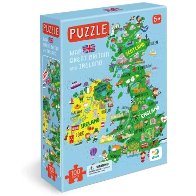 Пазл DoDo Мапа Великобританії та Ірландії (301160)