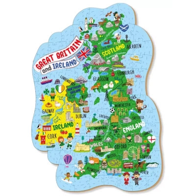 Пазл DoDo Мапа Великобританії та Ірландії (301160)