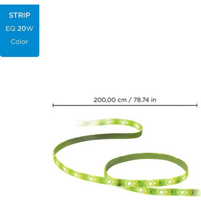 Світлодіодна стрічка WiZ LED 2700-6500K 1600Lm 2.0m RGB (929002524801)