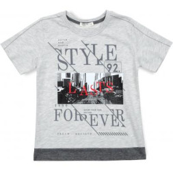 Футболка дитяча Breeze &quot;STYLE FOREVER&quot; (14535-128B-gray)