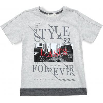 Футболка дитяча Breeze &quot;STYLE FOREVER&quot; (14535-128B-gray)